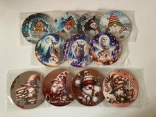 11x Christmas Coasters - New &
