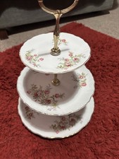 James Kent Old Foley 3-Tier Cake Stand Immaculate Condition , No Chips Or Cracks