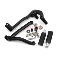 For Harley Sportster S RH1250 Rear Footpegs Footrests + Bracket Passenger Black