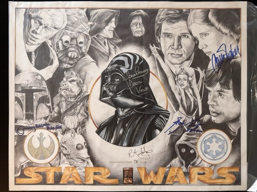 Propstore star wars - star, signed