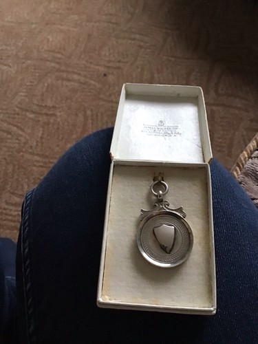 Silver medal award watch - silver, fob