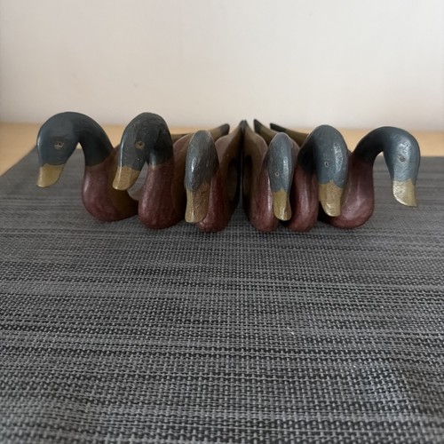 Vintage wooden duck - 6,