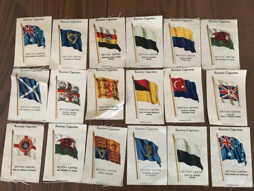 Kensitas cigarettes silk flags - cigarettes,