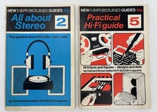 2 Vintage 1970s HI FI SOUND GUIDES by Clement Brown All About Stereo & Practical