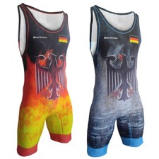 Men's GERMANY Wrestling Singlet Suit Berkner UWW Representative