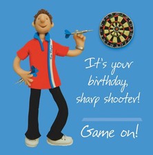 Birthday Card - Male Darts