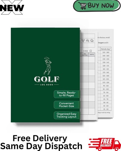 Golf log book pocket - log,