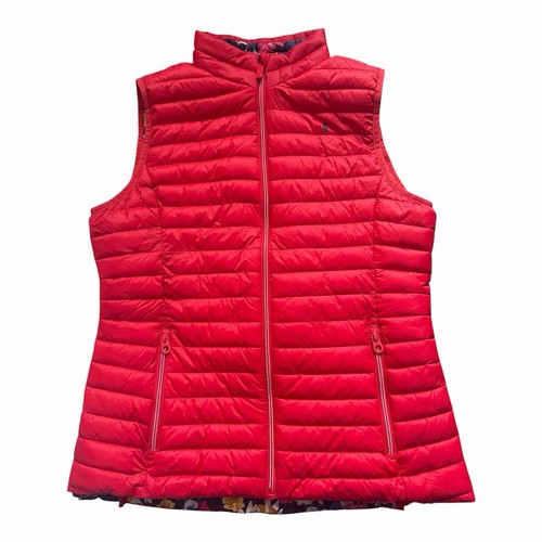 Ladies joules red floral lined - red,