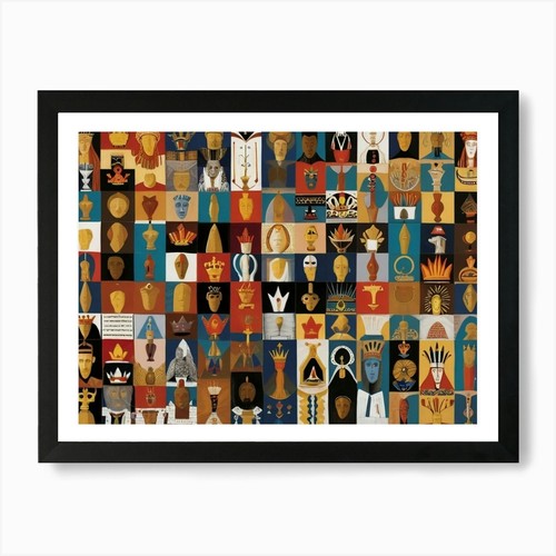 Abstract kings and queens - kings, art