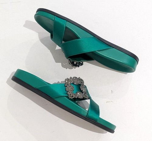Manolo blahnik green - blahnik,