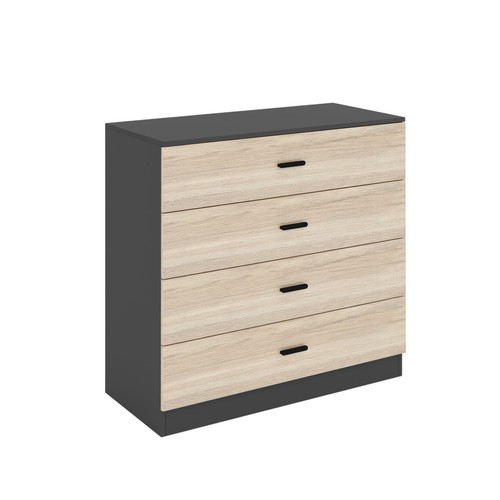 Modern black drawer - drawer, chest