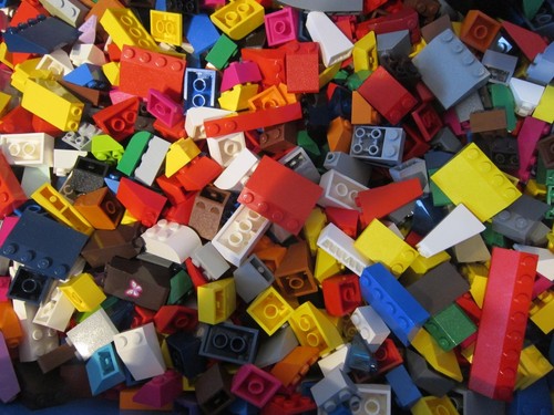 Lego two hundred roof tiles - two,