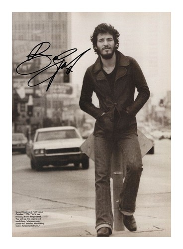 Bruce springsteen autographed - bruce,