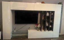 TV Entertainment Unit Gloss White Great Condition (TV NOT INCLUDED)