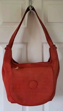 Vintage Rubi Portugal Red Genuine Suede Shoulder Bag Handbag