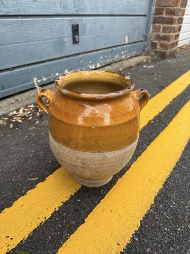 Antique french confit pot - antique,