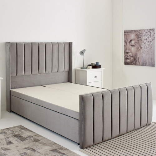 Winged panel divan - winged, bed