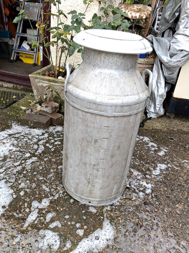 Vintage milk churn - milk, &