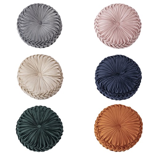 Velvet round cushion - cushion, soft