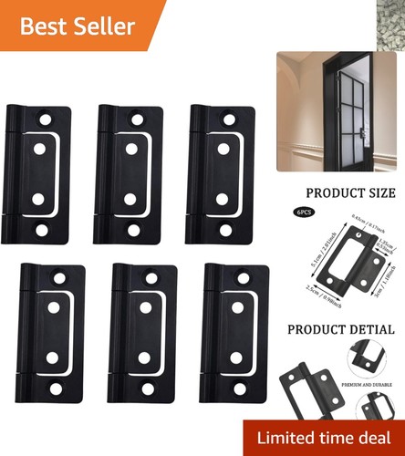 Black flush hinges - black, 2