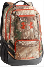 NEW Under Armour UA Hustle Storm Backpack Brasilia 1247302 946 Realtree Camo
