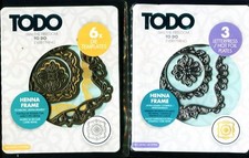TODO -  Henna  Frame  / Letterpress Hot Foil Plate Large  357824