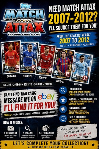 Match attax topps full - match,