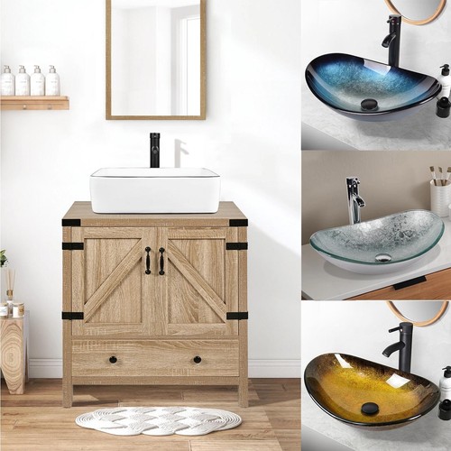 Countertop basin set tempered - countertop,