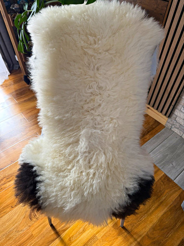 Sheepskin hide rug white - sheepskin,