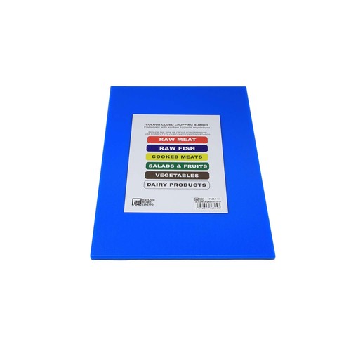 Blue chopping board plastic - blue, pe