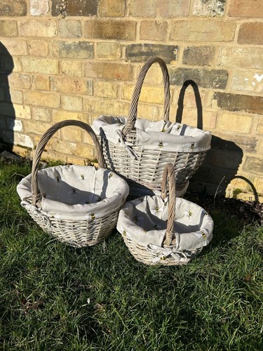 Grey wash wicker shopper - grey-wash,