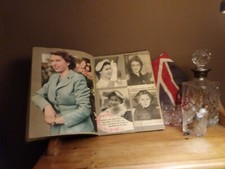 Vintage Queen Elizabeth II Prince Charles Royal Family Coronation Scrapbook 