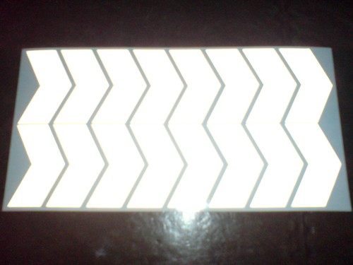 Reflective chevrons cycle bike - chevrons,