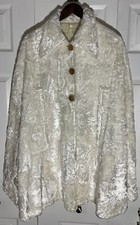 Vintage Off White Ivory Fur