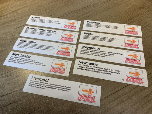 British rail carriage - rail, label