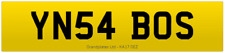 YN PRIVATE NUMBER PLATE YN54