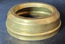 NOS brass oil lamp collars -