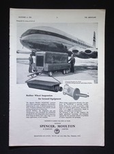 Original 1953 Advert Spencer Moulton Rubber Wheel Suspension Ground Equipment