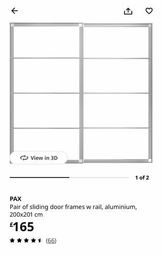 Pair sliding door frames - pair,