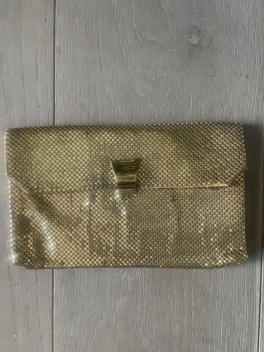 Vintage gold chainmail - chainmail, clutch