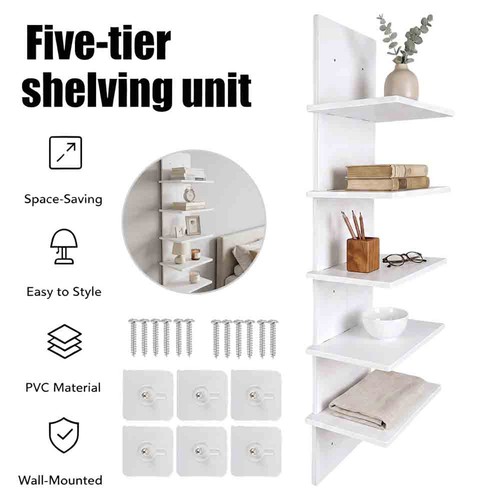 Tier wall mount shelf - mount, white
