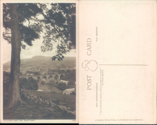 Ingleton viaduct and landscape - viaduct,