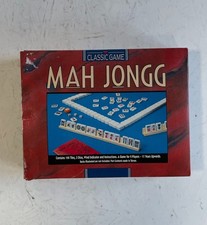 Mah Jongg Classic Game Set Gibson Games 144 Tiles 4 Players Vintage