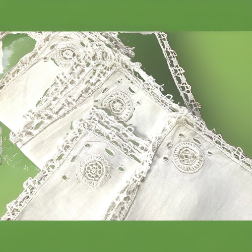 Vintage white linen - vintage, x