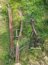 Leather girth 50" ( riding saddle etc) Brown