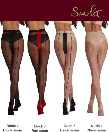 Scarlet womens 15 denier - scarlet,