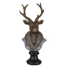 Reindeer Stag Figurine Bust