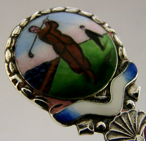 Antique sterling silver enamel - antique,