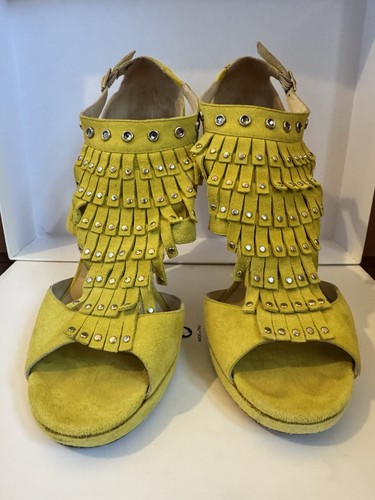 Jimmy choo dochas yellow - dochas, suede