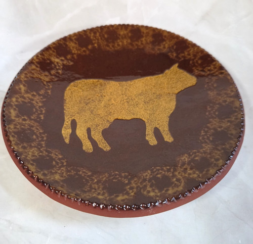 Handmade studio pottery - studio, cow